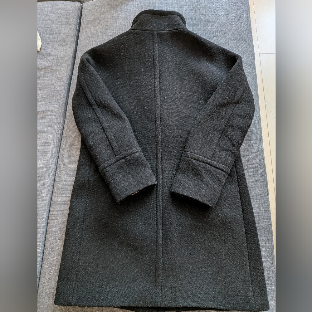 JCrew Wool Blend Coat in Black - Picture 2 of 5